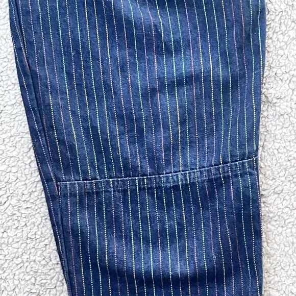 VTG L'ECHARDE Splinter's Inc. Pinstripe High Waist Pleated Denim Pants Size 5 - Picture 14 of 16
